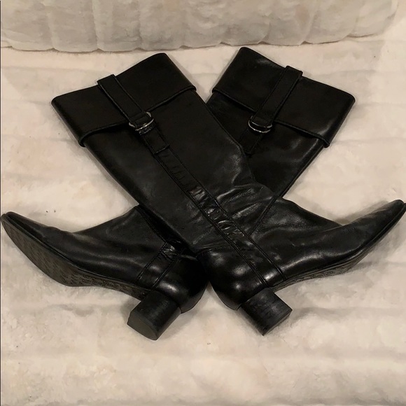 Enzo Angiolini Shoes - Enzo Angiolini Tall Black Leather Boots
